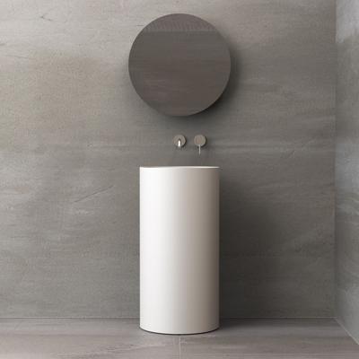 Waskom Ideavit Solidroll 45x45x90 cm Solid Surface Op Voetstuk Mat Wit Waskom Ideavit Solidroll 45x45x90 cm Solid Surface Op Voetstuk Mat Wit