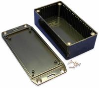 Hammond Electronics 1591CFLBK Euro-behuizing 120 x 65 x 40 ABS Zwart 1 stuk(s) - thumbnail
