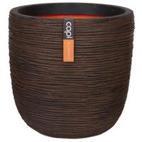 Capi Nature Rib NL bol 42x40cm bloempot bruin - thumbnail