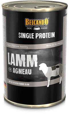 Belcando Single Proteïneblik [6 x 400 g Lam] | gevarieerde natvoer voor honden | monoproteïne natvoer