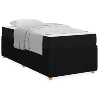 Bedframe met matras met matras Zwart 90 x 190 cm Stof - thumbnail