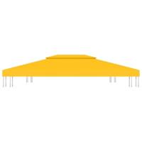 VidaXL Prieeldak 2-laags 310 g/m² 4x3 m geel - thumbnail