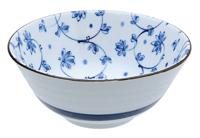 Blauw/Witte Kom - Mixed Bowls - 500ml - 15 x 6.5cm - thumbnail