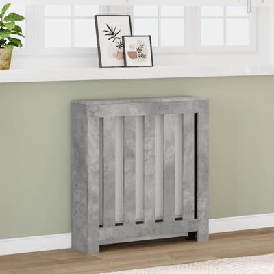 Radiatorombouw 78x20x82 cm bewerkt hout betongrijs Radiatorombouw 78x20x82 cm bewerkt hout betongrijs