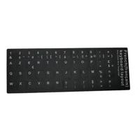 Notebook Keyboard Stickers FR Black-White - thumbnail