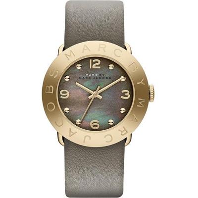 Horlogeband Marc by Marc Jacobs MBM1287 / MBM1140 Onderliggend Leder Grijs 20mm Horlogeband Marc by Marc Jacobs MBM1287 / MBM1140 Onderliggend Leder Grijs 20mm