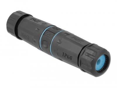 Delock RJ45 Netwerk Adapter [1x RJ45-bus - 1x RJ45-bus] Zwart