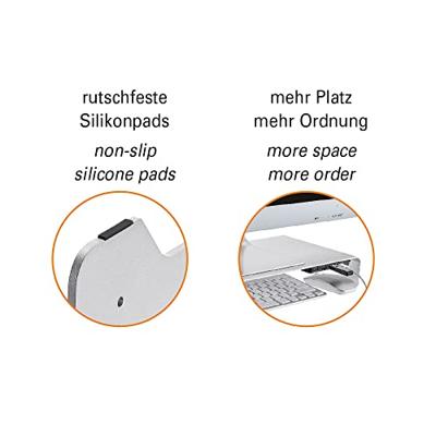 My Wall HT46L Monitorstandaard Hoogte: 63 mm (max) Zilver My Wall HT46L Monitorstandaard Hoogte: 63 mm (max) Zilver