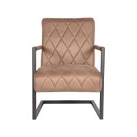 LABEL51 Fauteuil Denmark - Stone - Microfiber - thumbnail