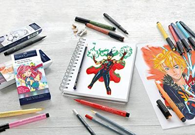 Faber Castell FC-267191 Tekenstift Faber-Castell Pitt Artist Pen Comic Set 3D Faber Castell FC-267191 Tekenstift Faber-Castell Pitt Artist Pen Comic Set 3D