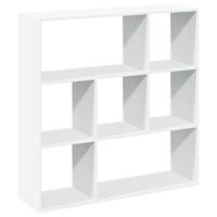 Kamerscherm / boekenkast 102x29x103,5 cm bewerkt hout wit - thumbnail
