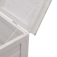 Tuinbox 150x50x56,5 cm massief vurenhout wit - thumbnail