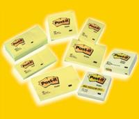 Post-it Notes, 100 vel, ft 76 x 127 mm, kanariegeel (canary yellow) - thumbnail