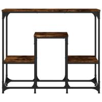 Wandtafel 89,5x28x76 cm bewerkt hout gerookt eikenkleurig - thumbnail