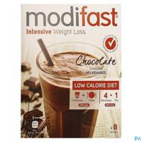 Modifast Intensive Choco Flavoured Milkshake 8x55g - thumbnail