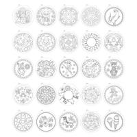 Grafix mandala kleurboek 25blz ø15cm - thumbnail