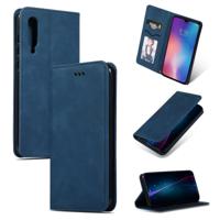 Retro huid voelen Business magnetische horizontale Flip lederen draagtas voor Xiaomi 9 (marineblauw) - thumbnail