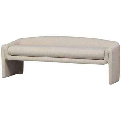 WOOOD Eetkamerbank 'Zone' Geweven, 160cm, kleur Beige