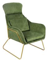 Artistiq Fauteuil 'Phelipe' Velvet, kleur groen - thumbnail
