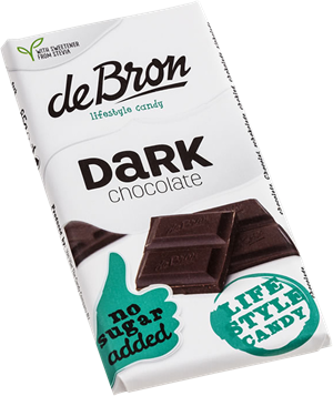 De Bron Suikervrije Tablet Dark Chocolate