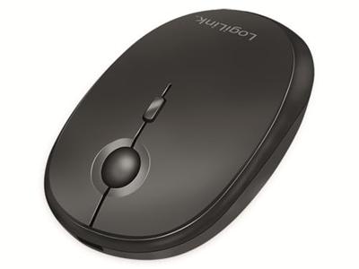 LogiLink ID0204 Muis Bluetooth, Radiografisch Optisch Zwart 1600 dpi Oplaadbaar LogiLink ID0204 Muis Bluetooth, Radiografisch Optisch Zwart 1600 dpi Oplaadbaar