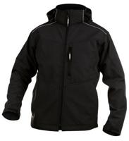 DASSY softshell tavira polyester zwart xxl - thumbnail
