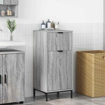 Badkamerkast Grijs sonoma 39.5 x 36 x 88 cm Bewerkt hout