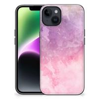 Kleurrijke Telefoonhoesje iPhone 15 Pink Purple Paint - thumbnail
