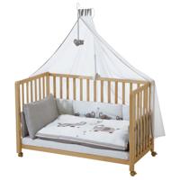 roba Babybed Room Bed 60 x 120 cm (Jumbo Twins grijs, Naturel) - thumbnail