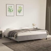 Bedframe zonder matras 180x200 cm fluweel lichtgrijs - thumbnail