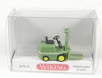 Wiking 117101 H0 Bouwvoertuig Vorkheftruck Clark, lichtgroen - thumbnail