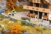 NOCH 0058283 H0 Muur met metselwerk Natuursteen - thumbnail