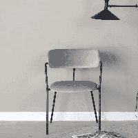 Nohr Eetkamerstoel 'Saverio' Velvet, kleur Grijs - thumbnail