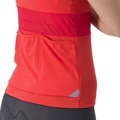 Castelli Anima 4 mouwloos fietsshirt rood dames L