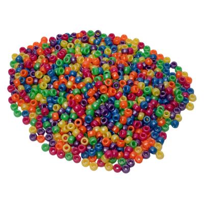 Colorations - pony kralen parelmoereffect 6x9 mm, 1000st. Colorations - pony kralen parelmoereffect 6x9 mm, 1000st.