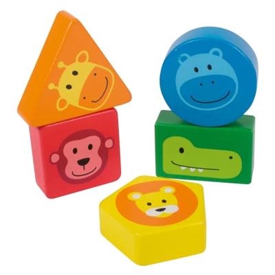 Beleduc houten stapeltoren met vormen