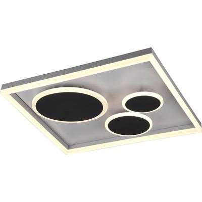 Led Plafondlamp - Plafondverlichting - Trion Horry - 45w - Aanpasbare Kleur - Vierkant - Mat Zwart - Aluminium Led Plafondlamp - Plafondverlichting - Trion Horry - 45w - Aanpasbare Kleur - Vierkant - Mat Zwart - Aluminium