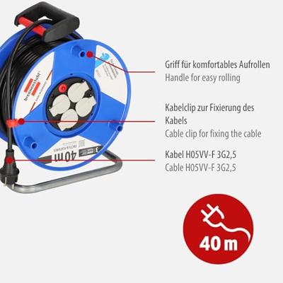 Brennenstuhl Kabelhaspel 40 mtr | 3G2.5 | Plastic | Garant | 1208300 - 1208300 - thumbnail