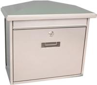 Basic wandbrievenbus met krantenvak Zamoran - zilvergrijs - thumbnail