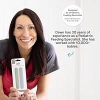 Oefenbeker met rietje EZPZ Mini Cup van siliconen saliegroen - thumbnail