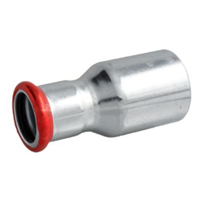 Bonfix Pressfittingen staalverzinkt CV Insteekverloopkoppeling Ø42 x 22 - insteek x press || (m-profiel)