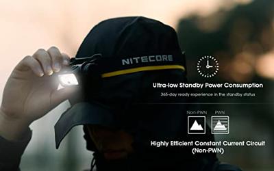 NiteCore NU50 Hoofdlamp LED werkt op een accu 1400 lm