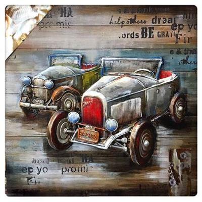 Oosterik Home 3D houten schilderij auto