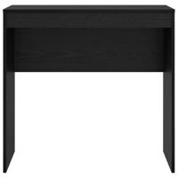 Bureau Zwart eiken 80 x 40 x 76 cm Bewerkt hout - thumbnail