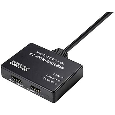 SpeaKa Professional SP-9443508 1 + 2 poorten HDMI-splitter Zwart SpeaKa Professional SP-9443508 1 + 2 poorten HDMI-splitter Zwart
