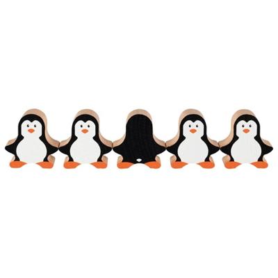 Goki houten stapelspel pinguin