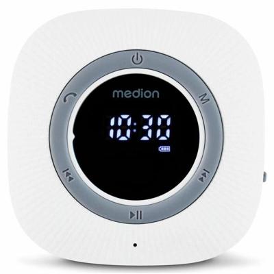 Doucheradio - MEDION - FM - Bluetooth - IPX6 - Zuignapbevestiging - Wit