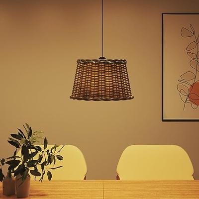VidaXL Plafondlampenkap ø45x28 cm wicker bruin