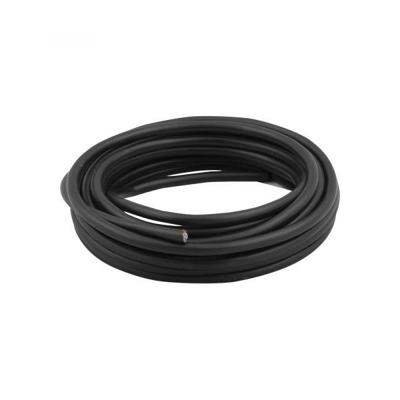 Huishoudsnoer 2x0.75 zwart 5 meter.