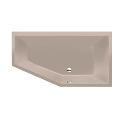 Ligbad Xenz Society compact | Rechts | 160x90 cm | Incl.Badafvoer | Met overloop | Acryl | Pergamon glans